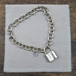 Tiffany & Co Stirling silver bracelet padlock